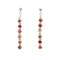Genuine Sterling Silver Oyster Shell Bead Post Dangle Earrings JX125548